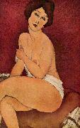 Amedeo Modigliani Nude Sitting on a Divan Sweden oil painting artist